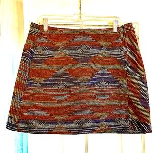 Geometric Print Mini Skirt - Cato Brand, Size 14